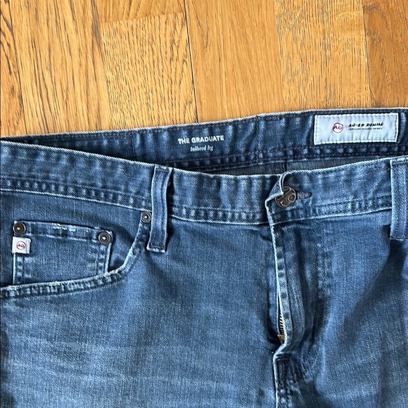 AG Adriano Goldschmied Blue Denim Jeans 33 – Classic Straight Leg Casual - Picture 3 of 11
